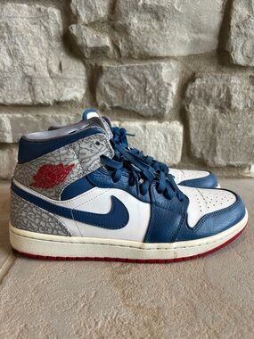 Nike Red, White and Navy Retro Court Sneakers